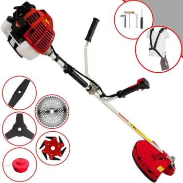 Imagem de Roçadeira Podador de Grama Completa Kawashima KW43L À Gasolina 2T 43cc