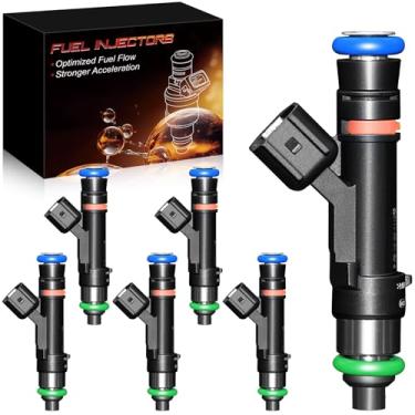 Imagem de YZHIDIANF 0280158119 3.3L 3.8L Injetores de combustível adequados para: -Jeep Wrangler para: Dodge Grand Caravan Para:-Chrysler Town & Country Voyager Para:-Volkswagen Routan 2007-2010, FJ1029 4861667AA (6 peças)