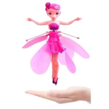Imagem de Fada Madrinha Que Voa Brinquedo Boneca Voadora Mini Drone