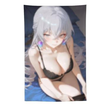 Imagem de LIEGBMEU Sexy Bikini Hot Anime Girl Tapeçaria 152.4 cm x 228.6 cm Interior Exterior Wall Quilt Art Decoração de Tapeçaria Caprichosa, AF087