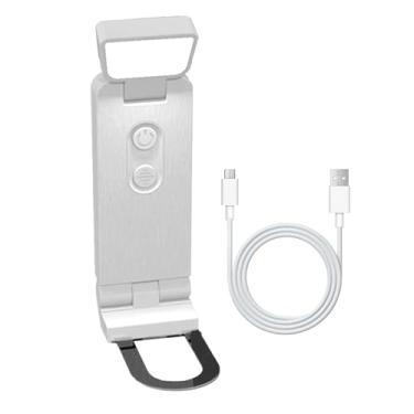 Imagem de Rrlihjgu Luminária De Leitura Com Clip | Luz De Leitura Clip Recarregável Com Timer De 45 Minutos | Luminária Portátil com 6 Níveis de Brilho para Mesa de Cabeceira Mesa de Artesanato Prática de