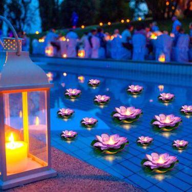 Imagem de Luzes flutuantes Liliful Lotus Floating Lanterns (roxas)