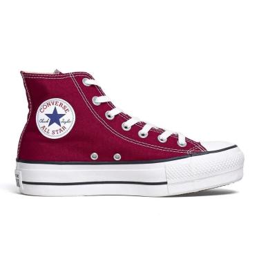 Imagem de Tênis Converse All Star Chuck Taylor Plaforma Cano Alto Original Unissex Bordô-Unissex