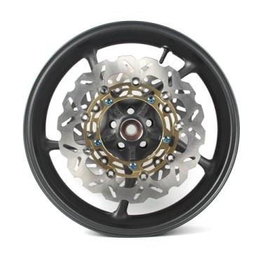 Imagem de Arashi Roda Dianteira e Discos de Freio Rotores para Yamaha YZF R1 2006-2014, R6 2005-2016, Peças de Acessórios de Reposição de Motocicleta Preto Fosco