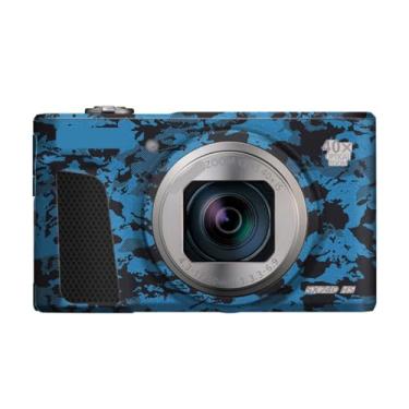 Imagem de SX740HS Película de vinil antirriscos para câmera Canon PowerShot SX740 HS 40x Adesivo de acessórios de fotografia de filme de desenho animado (azul cavaleiro)