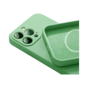 Imagem de Capa Magnética De Silicone Para iPhone 15 14 13 pro Max Mini plus XR X
