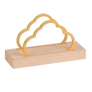 Imagem de Suporte de guardanapo quadrado suporte de toalha de papel vertical premium com madeira maciça de faia de nogueira de aço inoxidável dispensador de guardanapo (madeira, 16 * 5,6 * 9,3 cm)