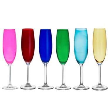 Imagem de Taça Champanhe Cristal Gastro 220ml Colorida 6un