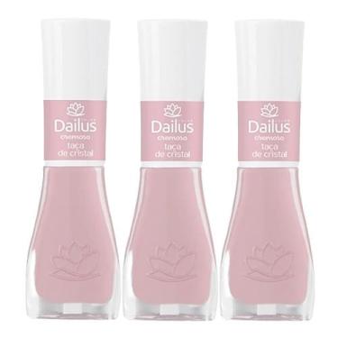 Imagem de Kit 3 Esmalte Dailus Color Cor Taça de Cristal com 8ml