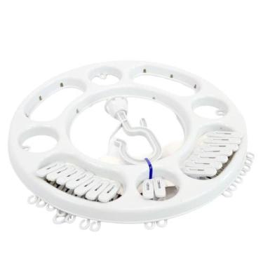 Imagem de Varal Redondo Com 16 Prendedores Branco Multiuso - GOEDERT