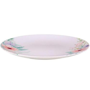 Imagem de Kit Jogo De Prato Raso Jantar 6 Pessoas 6pçs Floratta 28cm - OUTRAS MA
