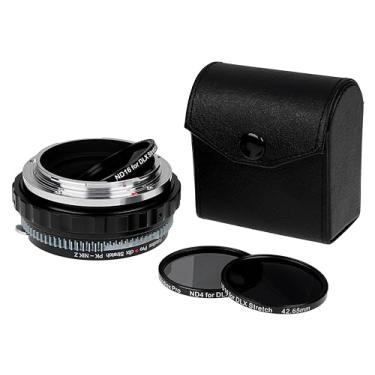 Imagem de Fotodiox Adaptador extensível DLX compatível com lentes Pentax K/KAF para câmeras Nikon Z-Mount – capacidades de filtro macro e ND