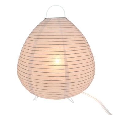 Imagem de BIZISIANGI Lâmpada de papel de arroz, mesa de chão, mesa de cabeceira, candeeiros pequenos para quarto, sala de estar, escritório, sala de aula, dormitório (ovo, 34,3 x 30,5 x 30,5 cm)
