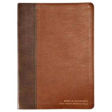 Imagem de Biblia Nvi Com Espaco Para Anotacoes, Letra Grande, Couro Soft, Leitura Perfeita, Marrom Com Cantoneiras