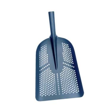 Imagem de Generic Cabeça de pá de peneira para limpeza de esgoto, peneira de areia de aço, cabeça de pá de galinheiro para galpões de gado, jardim e acampamento