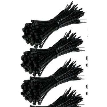 Imagem de Abraçadeira Nylon Enforca Gato 4,8X300Mm Preto Com 1000 Un