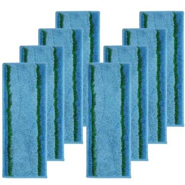 Imagem de OYSTERBOY Almofada de esfregão de substituição atualizada compatível com iRobot Braava Jet M6 Ultimate Robot Mop, almofada de limpeza de microfibra lavável (pacote com 8)