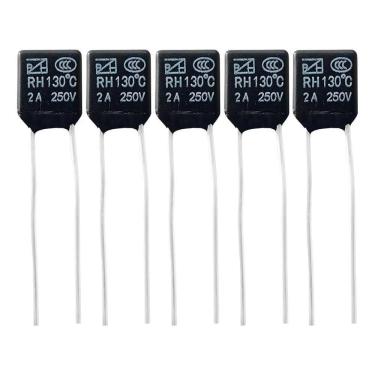 Imagem de 5 Fusível Térmico Rh 2A Motor Ventilador 130ºc 2A 250V 130 G