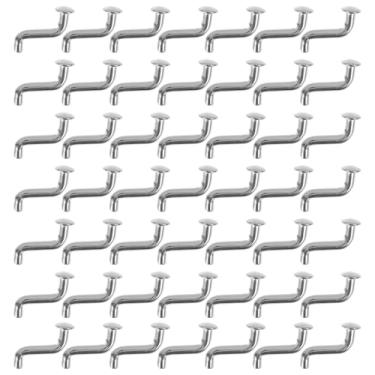 Imagem de SKISUNO Pinos universais de segurança de parafuso: pino de queda de paletes rebites de cabeça plana em forma de S para armazém, casa ou prateleiras de paletes DIY unidades de prateleiras