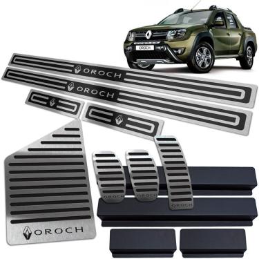 Imagem de Soleira Pedaleira Descanso Oroch 2016/2021 Manual Preto AR