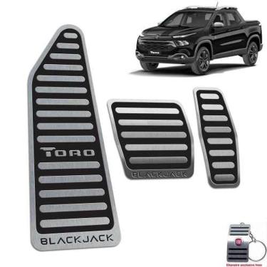 Imagem de Pedaleiras Com Descanso Fiat Toro Blackjack Preto