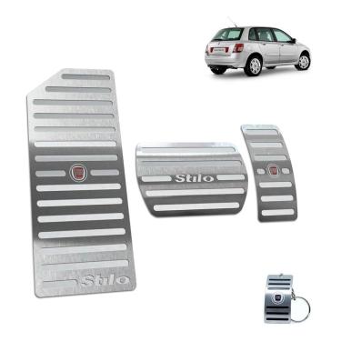 Imagem de Pedaleira + Descanso Fiat Stilo 2003 A 2011 Automático Prata
