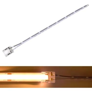 Imagem de Cabo Conector Rabicho Fita Led Cob 2 Vias Monocor 10mm Ip20