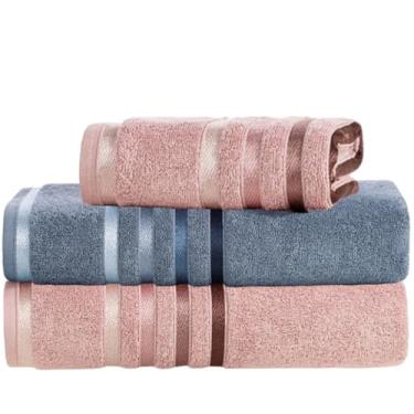 Imagem de Jogo Toalhas de Banho Karsten Gigante Fio Penteado 3 Pçs (02 Banhão e 01 Rosto) - Sortida 5