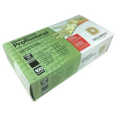 Imagem de Luva Descartável de Látex com Pó Descarpack - Tamanho M