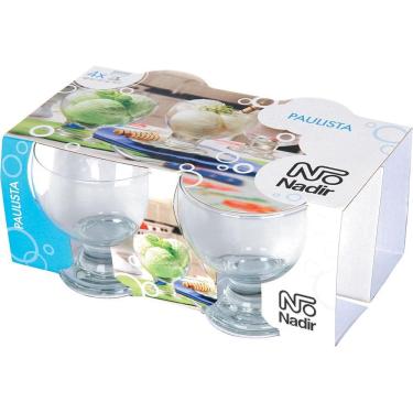 Imagem de Conjunto 4 Taças de Vidro Sobremesa Paulista Nadir