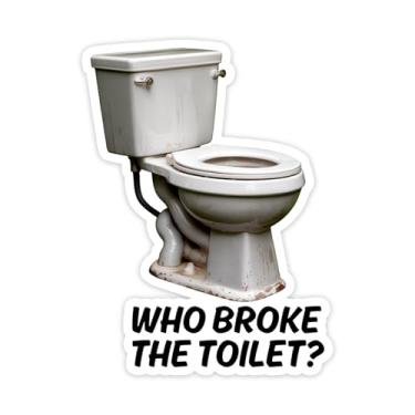 Imagem de Adesivo de encanador Who Broke The WC, decalque, adesivo de trabalhador de colarinho azul 12,7 cm | À prova d'água | para para-choques de carro, caixa de ferramentas, capacete e copo adesivo