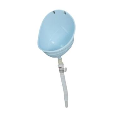 Imagem de YIJU Mictório de parede, mictórios para treinamento de banheiro para homens e crianças, vaso sanitário e vaso sanitário de pé, Azul