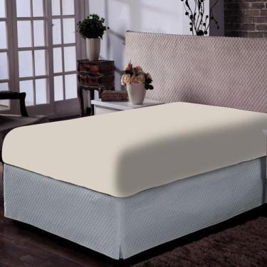 Imagem de Lençol Portallar King Com Elástico Malha 100% Algodão Premiun Classic 