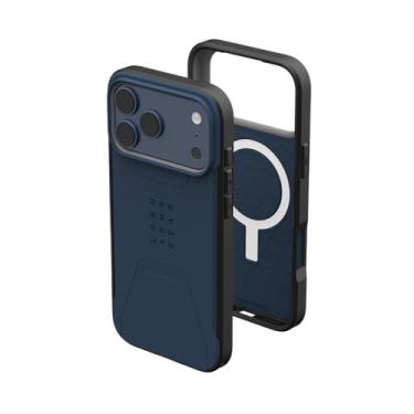 Imagem de Urban Armor Gear Civilian MS Case compatível com Apple iPhone 17 Pro MAX capa (carregamento sem fio/magnético, resistente a quedas, borda elevada) Mallard (azul)