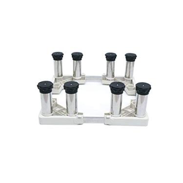 Imagem de Suporte de geladeira ajustável para serviço pesado 4/8/12 pernas antivibração base de máquina de lavar suporte de base de secadora largura/comprimento 42-70 cm Stent - 400 kg