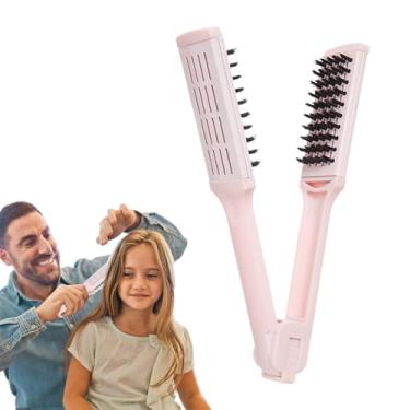 Imagem de Escova Alisadora de Cabelo | Ferramenta Anti-Emarañhado para Cabelo - Pente Desembaraçador Portátil | Para Homens, Mulheres, Amigos, Crianças, Meninas, Chuveiro, Viagem, Barbearia