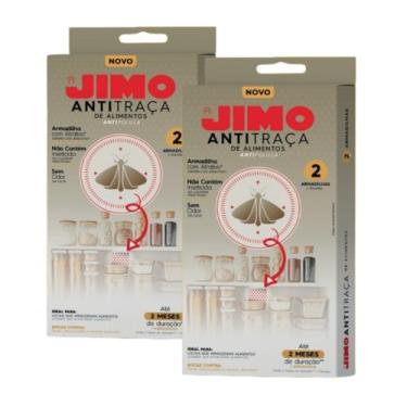 Imagem de 2 Antitraça Adesivo Para Alimentos Jimo Armadilha Sem Inseticida Armário Balcão Gaveta Proteção Contra Mariposas Bicho De Arroz Feijão Farinha