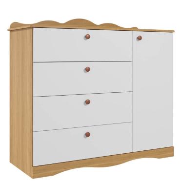 Imagem de Cômoda Infantil Provençal Permobili Encanto 04 gavetas MDF