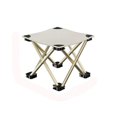 Imagem de ZYHSIJOBAS Banqueta dobrável portátil para acampamento e pesca - Cadeira leve e compacta para aventuras ao ar livre - ideal para caminhadas, mochilas e viagens