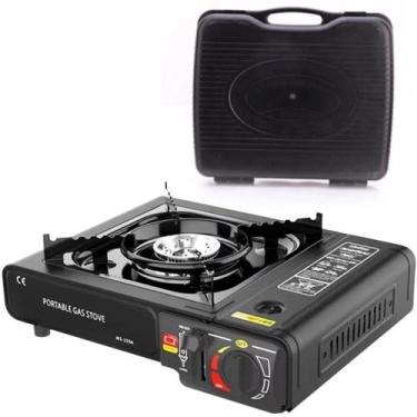 Imagem de Fogareiro fogão á gás portátil multiuso acampamento pesca - JN ECOMERC