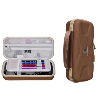 Imagem de Tourmate Estojo rígido de estetoscópio para estetoscópios 3M Littmann Classic III/Lightweight II S.E. /Cardiology IV Diagnostic/MDF Acoustica Deluxe, somente capa (marrom)