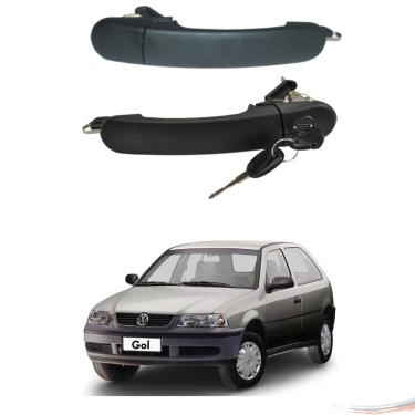 Imagem de Par Maçaneta Ext Preto C/ Chave Gol G3 Special 99 a 05 2 Pts