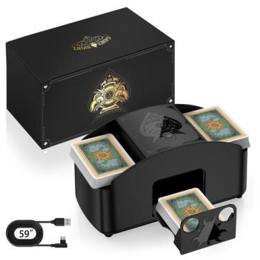 Imagem de Baralhador de cartas HJCMikee Automatic Electric com capacidade para 1