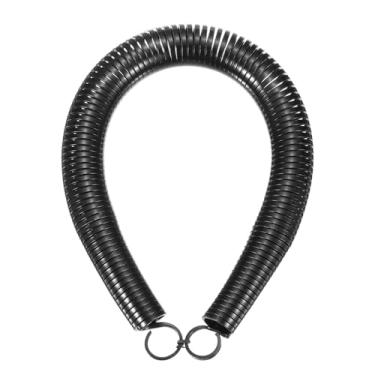 Imagem de HARFINGTON Dobrador de tubo de mola de PVC 27,5 mm OD 450 mm de comprimento tipo C mola de dobra de tubo para dispositivos de dobra de tubos em energia hidráulica doméstica, preto