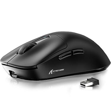 Imagem de Mouse ATTACK SHARK X3 49g SUPERLIGHT, sensor PixArt PAW3395, mouse gamer sem fio/com fio BT/2.4G, DPI 26000, bateria de 200 horas