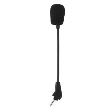 Imagem de Microfone giratório removível para jogos, flexível, ajustável, com cancelamento de ruído para fones de ouvido HS50, HS60, HS70 Pro, HS70 SE, banhado a ouro, plugue de 3,5 mm