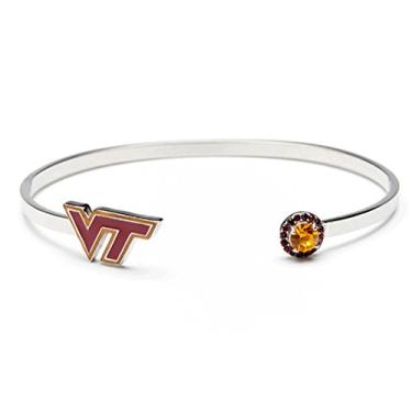 Imagem de Stone Armory Pulseira Virginia Tech Hokies | Joias VT | Presente Hokies, One Size, Aço inoxidável