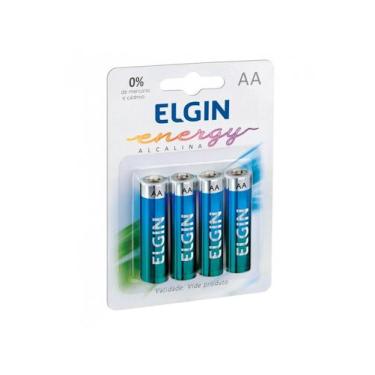 Imagem de Pilha Alcalina Elgin Aa 1.5V Blister Com 4 Unidades