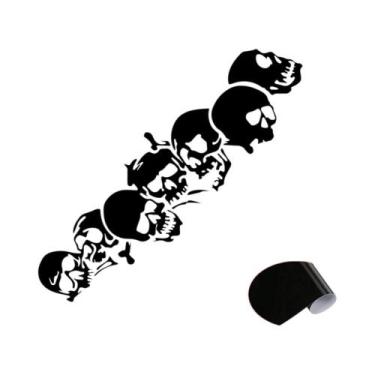 Imagem de Adesivo Universal De Horror Para Carro, Moto, Bicicleta Com Cabeça De 