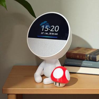 Imagem de Suporte Alexa Echo SPOT. Robert GOGUMELO - Presente, decoração criativa, música, som, stand de mesa Amazon